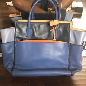 Two-toned blue Reed Krakoff handbag
